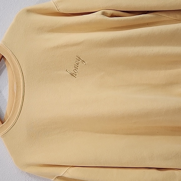 John Galt Yellow Honey Crewneck Sweatshirt - Picture 3 of 10